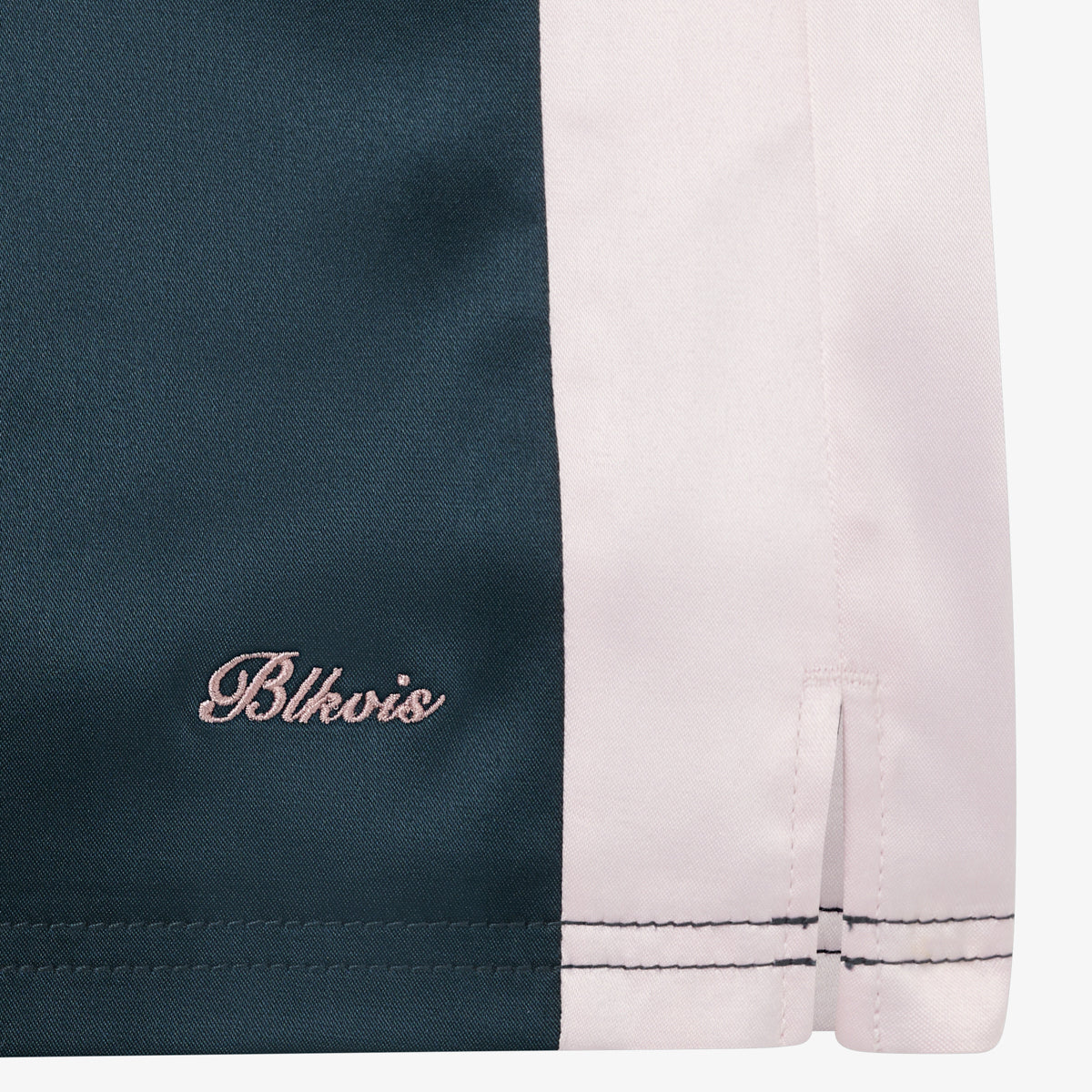 WASHED SATIN SHORTS - BLUEBERRY