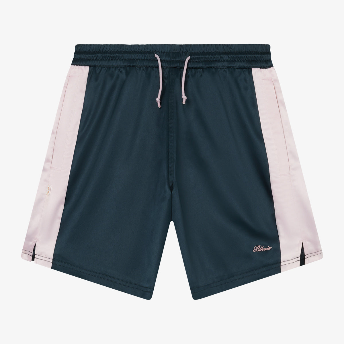 WASHED SATIN SHORTS - BLUEBERRY