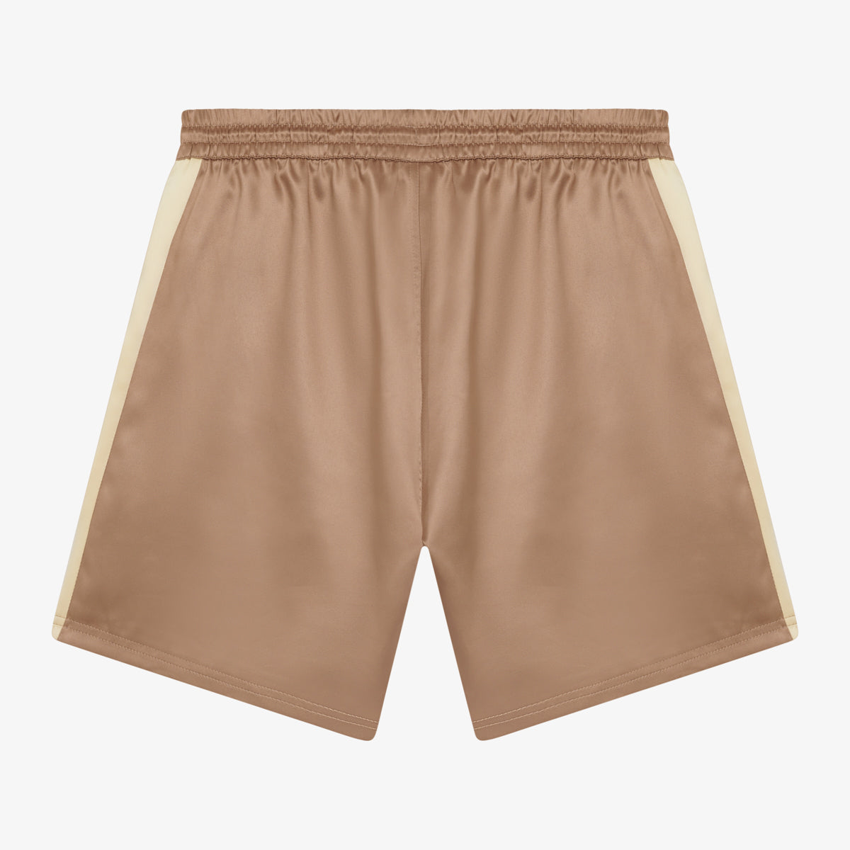 WASHED SATIN SHORTS - GINGER SNAP