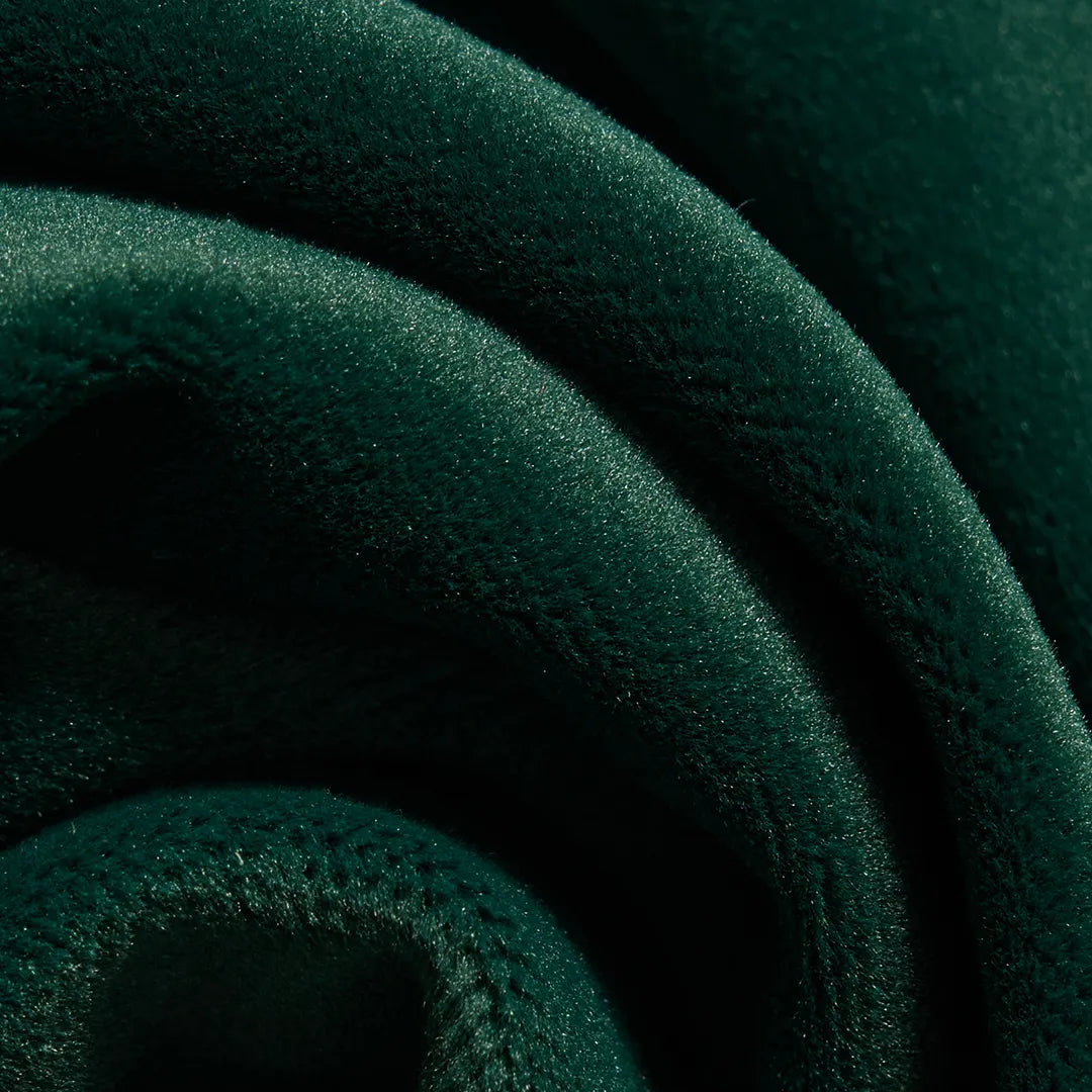 VELVET VARSITY JACKET - SEA MOSS