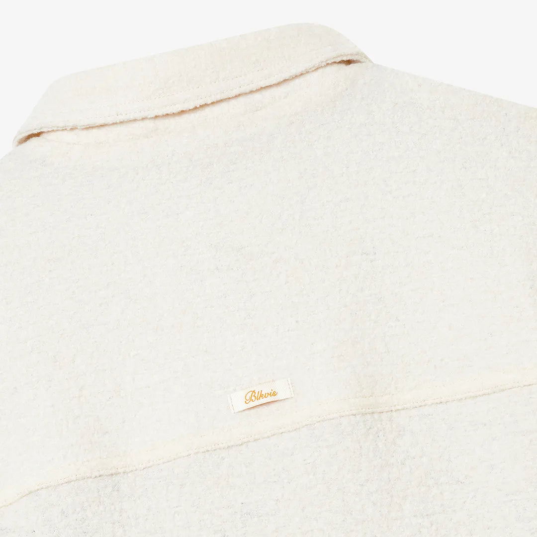 SCRIPT WOOL JACKET - PAPYRUS