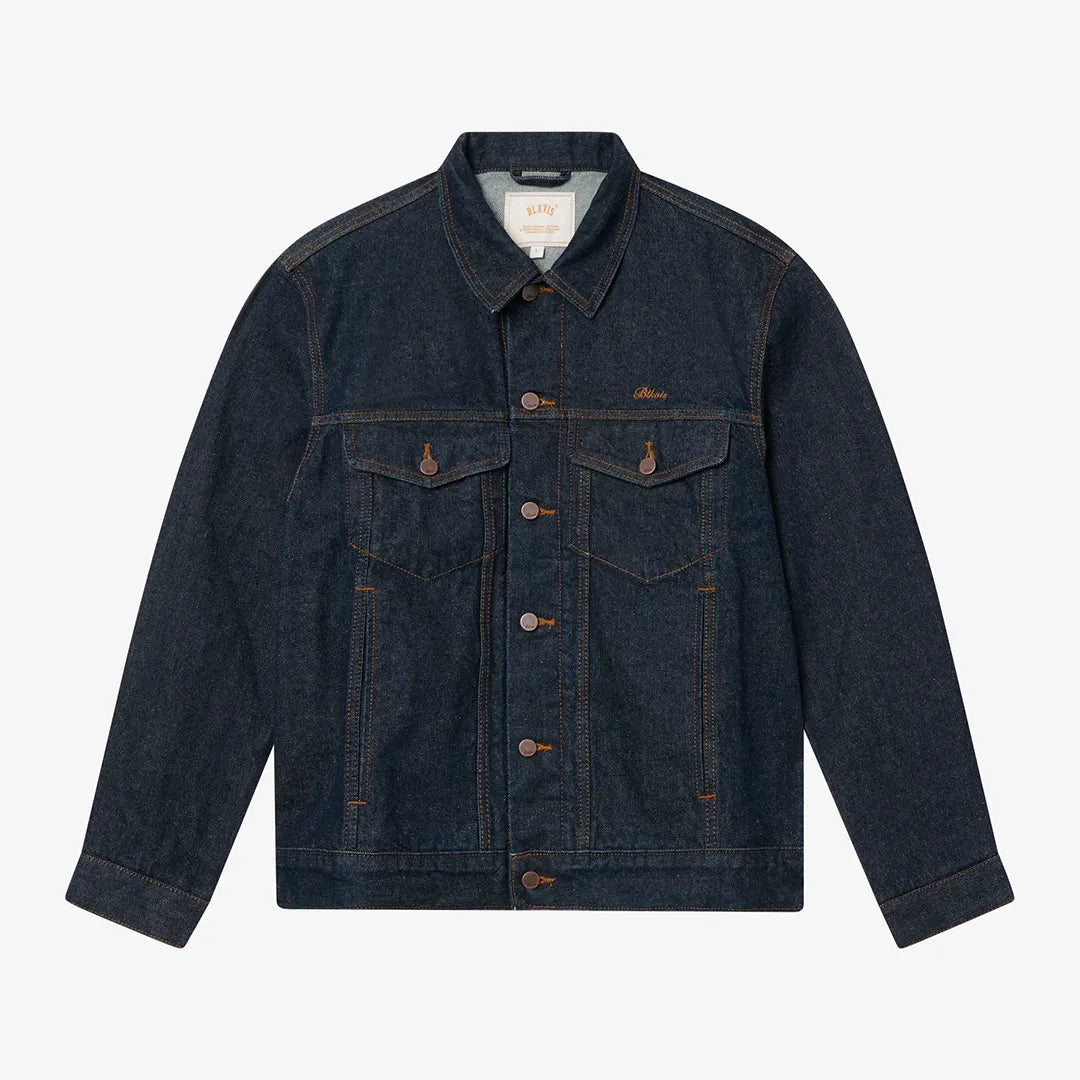 SELVEDGE DENIM JACKET - DARK BLUE