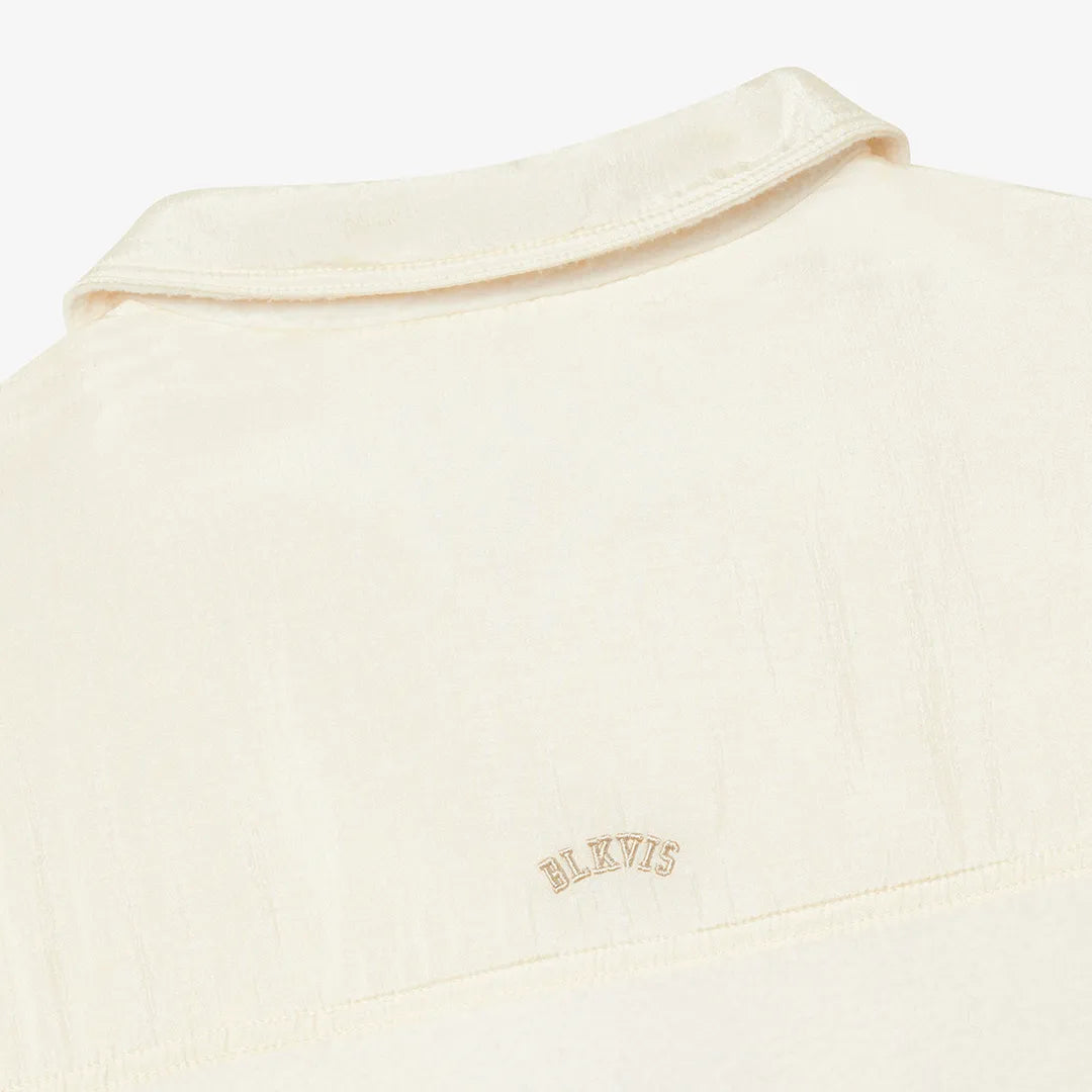 LOGO FLEECE OVERSHIRT - PAPYRUS