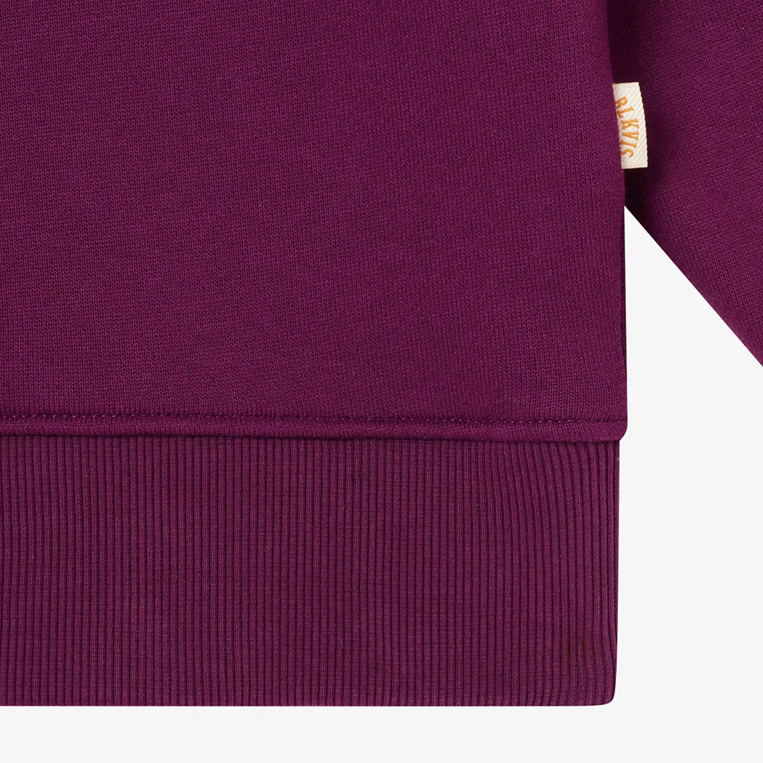 BOLD SCRIPT CREWNECK - DARK PURPLE