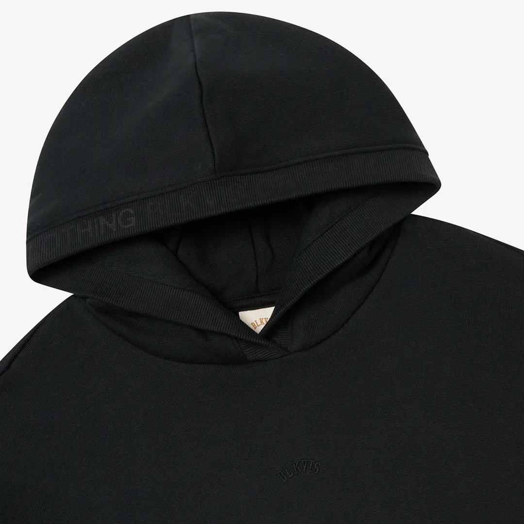 LETTERING HOODY - BLACK