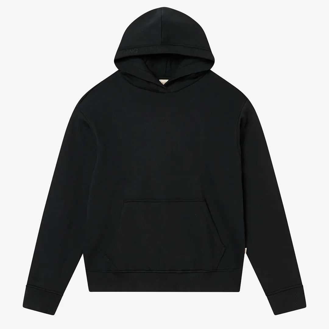 LETTERING HOODY - BLACK