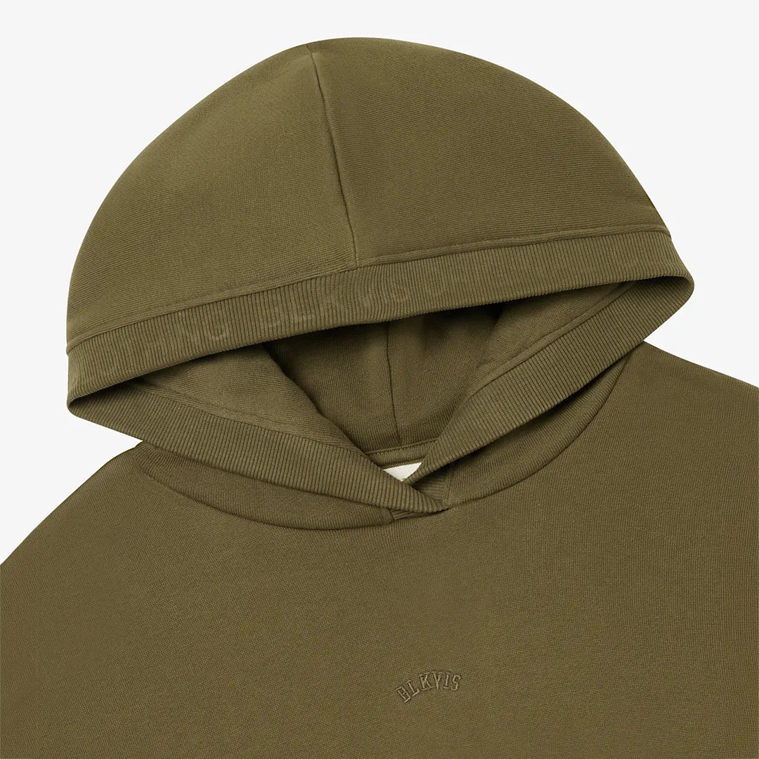 LETTERING HOODY - MILITARY OLIVE