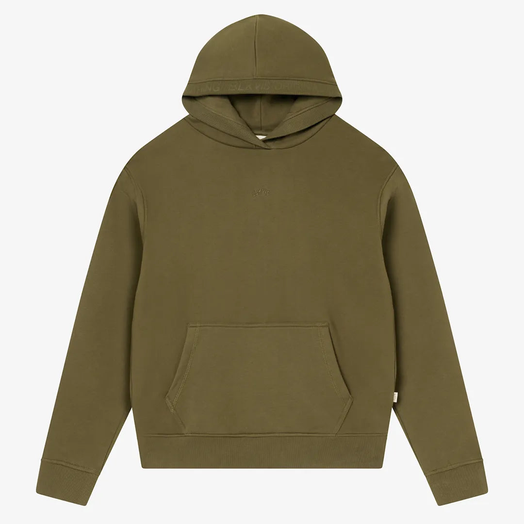 LETTERING HOODY - MILITARY OLIVE