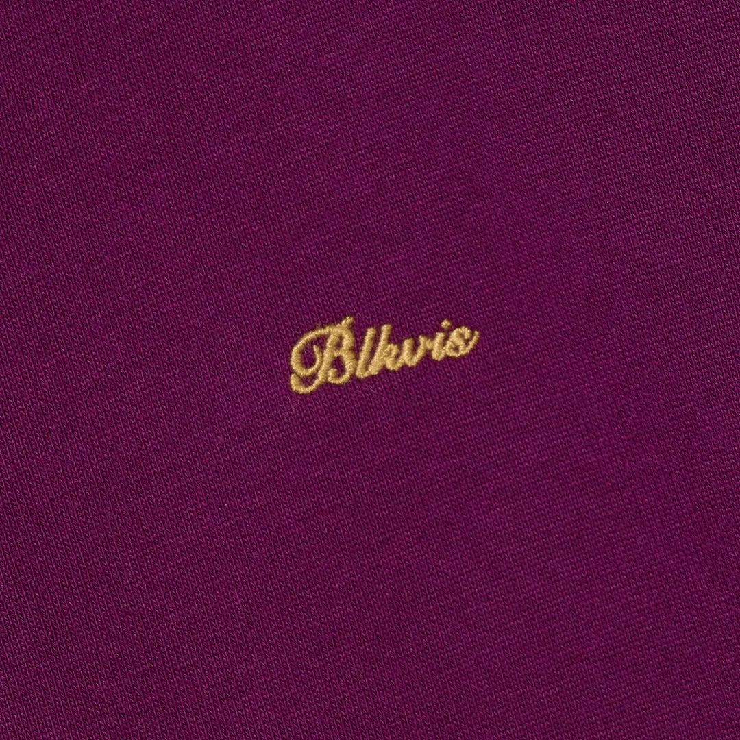 SCRIPT ZIP HOODY - DARK PURPLE