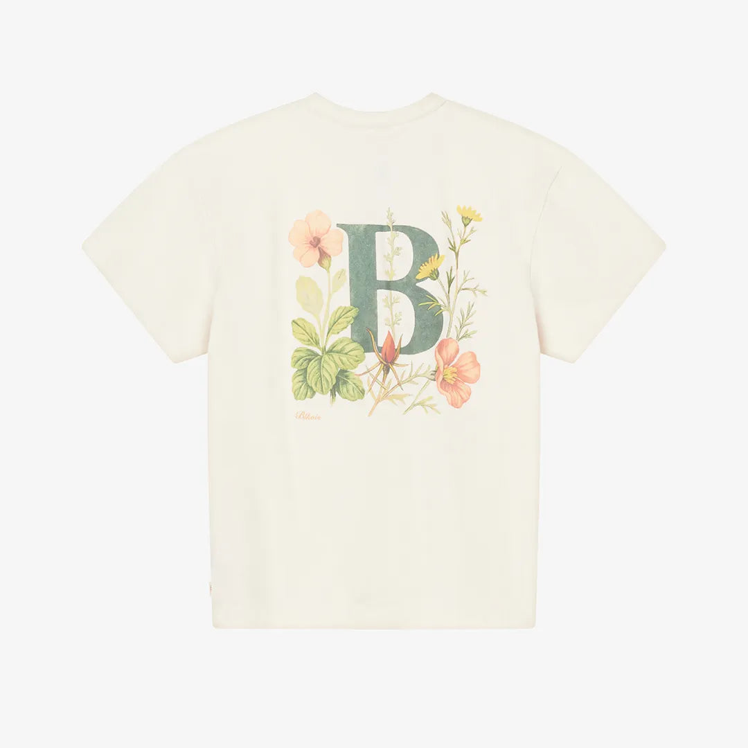 FLORAL LETTER TEE - PAPYRUS