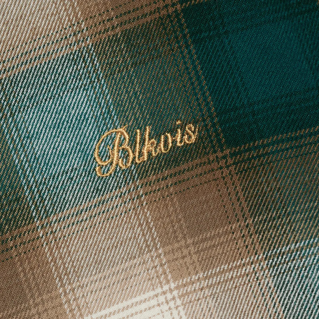 SHADOWCHECK FLANNEL SHIRT - SEA MOSS