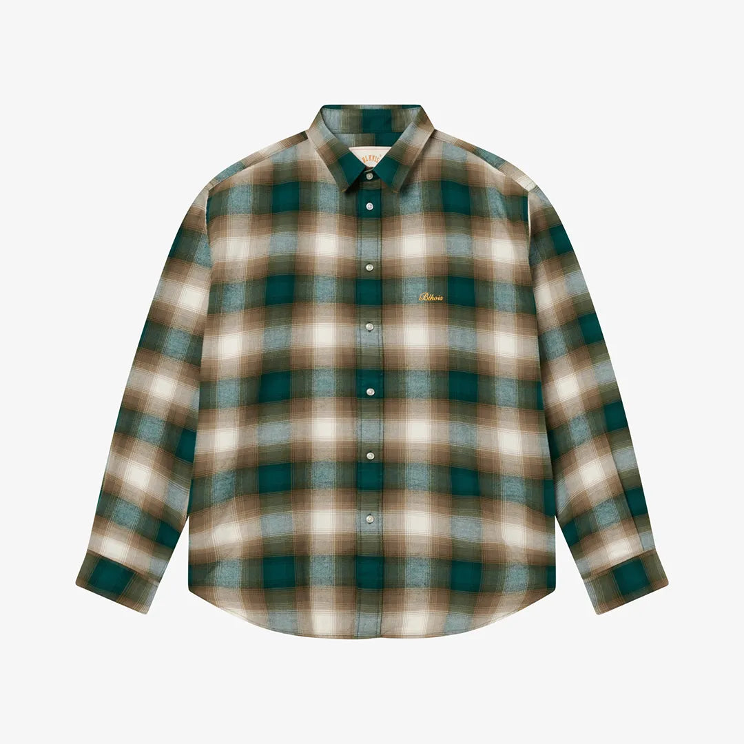 SHADOWCHECK FLANNEL SHIRT - SEA MOSS