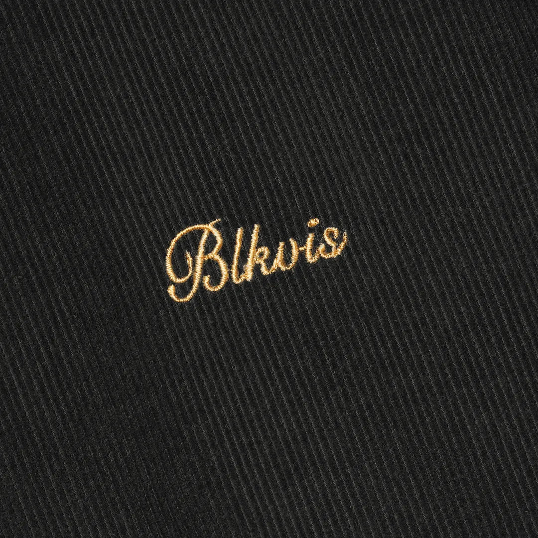 BUTTON DOWN CORDUROY SHIRT - BLACK