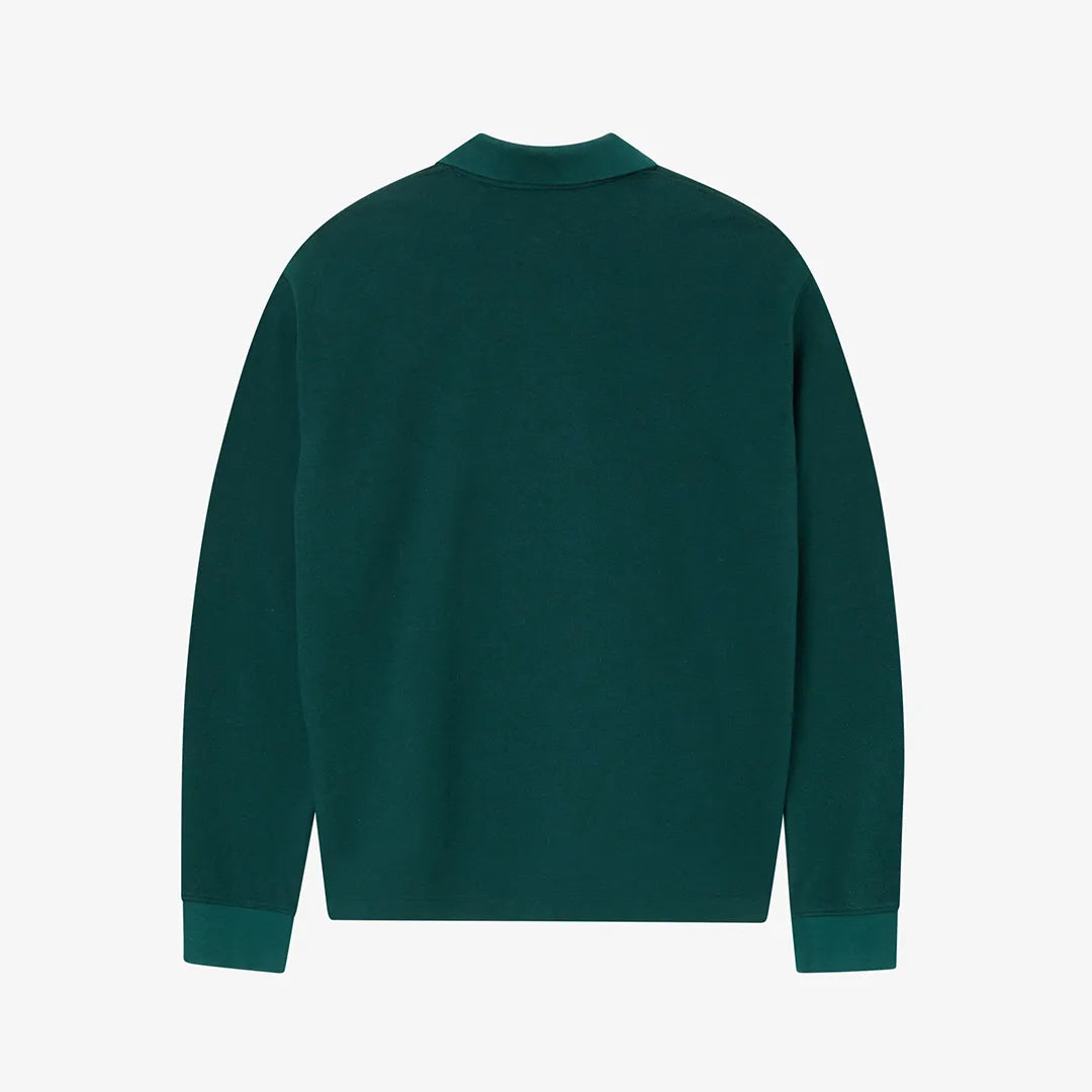 PIQUÈE WOOL LONGSLEEVE - SEA MOSS