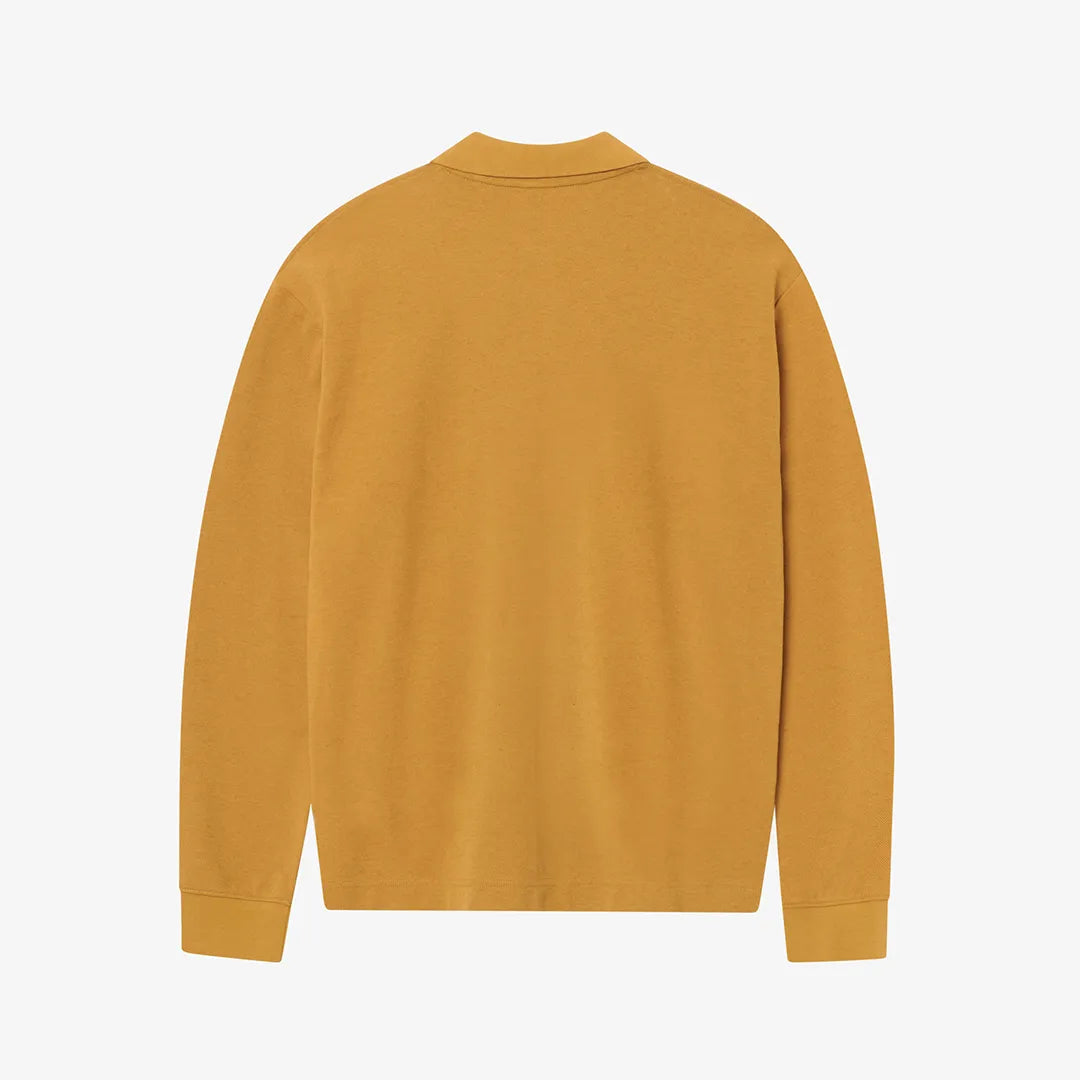 PIQUÈE WOOL LONGSLEEVE - WOOD THRUSH