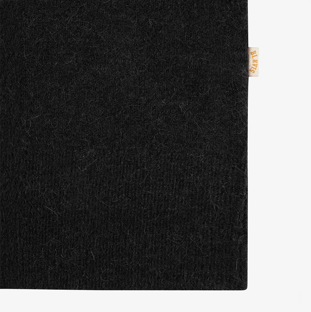 HAIRY STRUCTURE CARDIGAN - BLACK