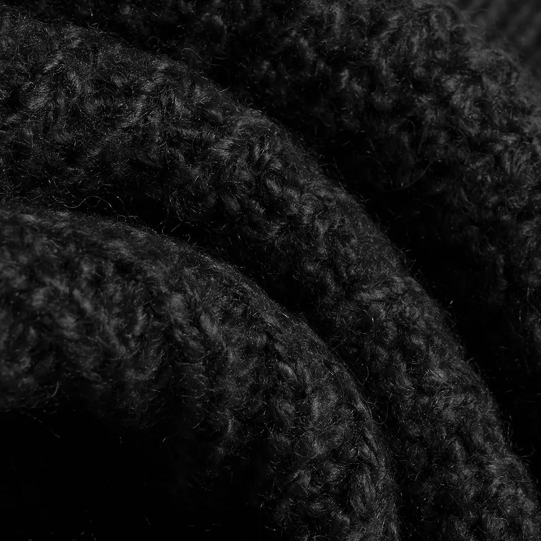 COZY KNIT SWEATER - BLACK