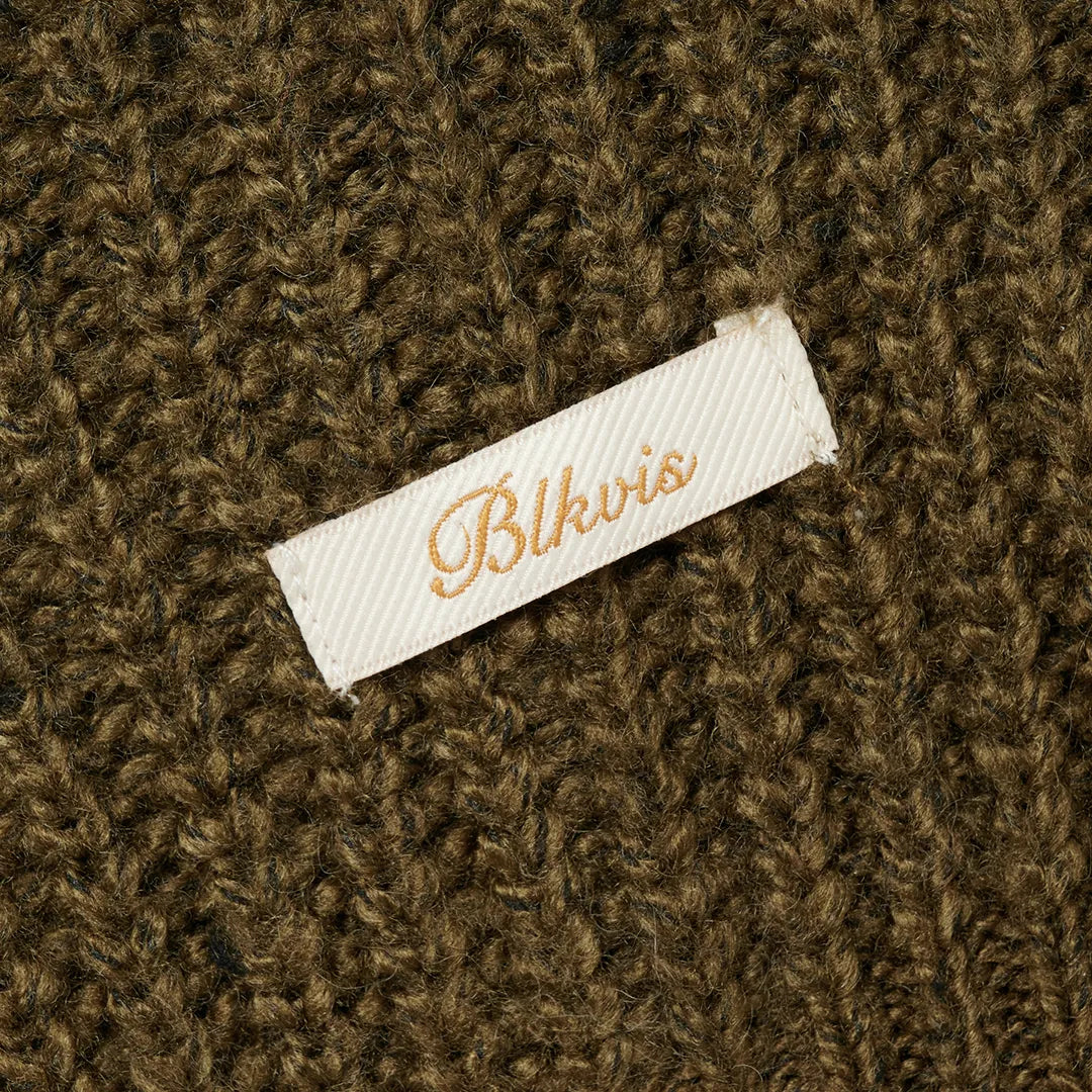 COZY KNIT SWEATER - MILITARY OLIVE