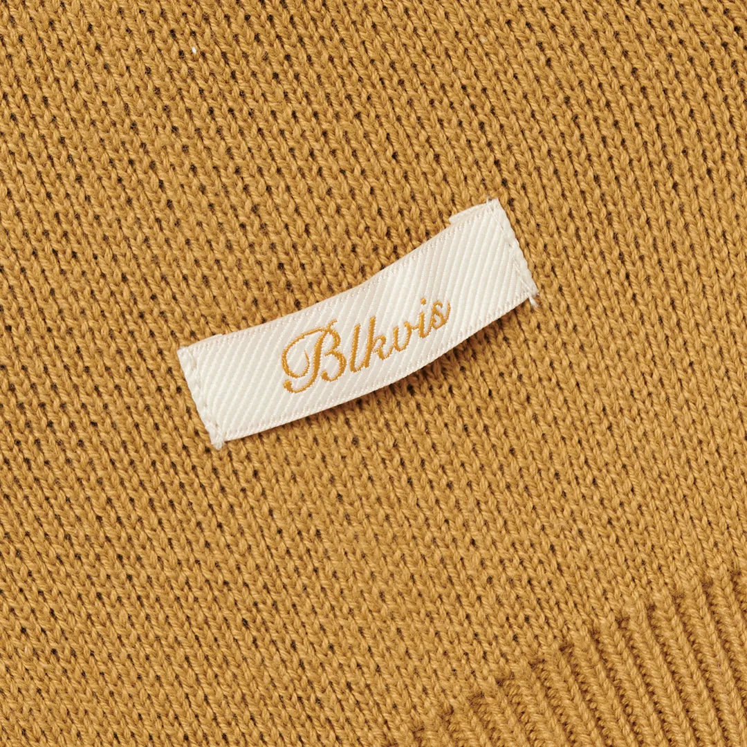 JAQUARD CREWNECK SWEATER - BLACK