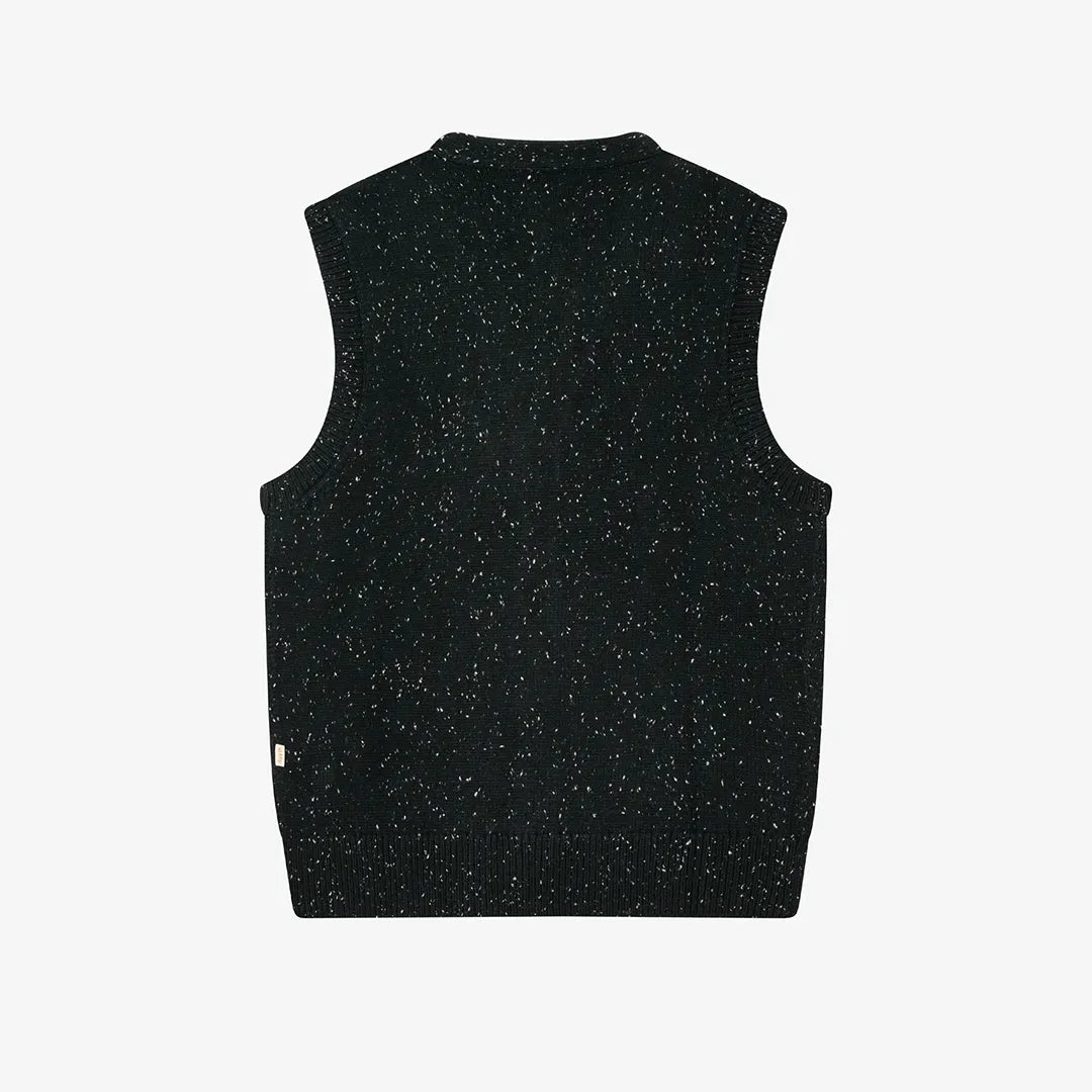 NEP KNIT VEST - BLACK