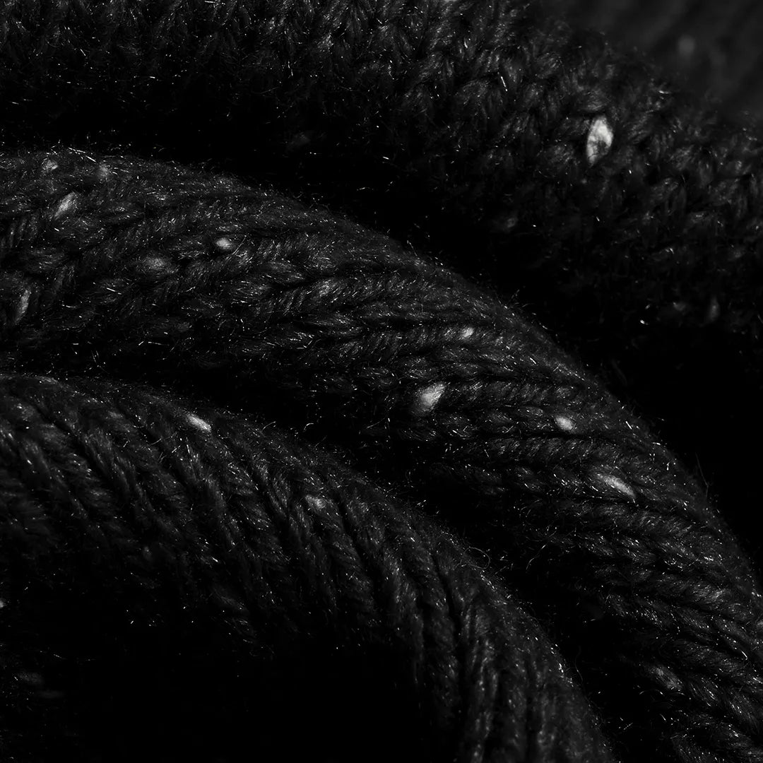 NEP KNIT VEST - BLACK