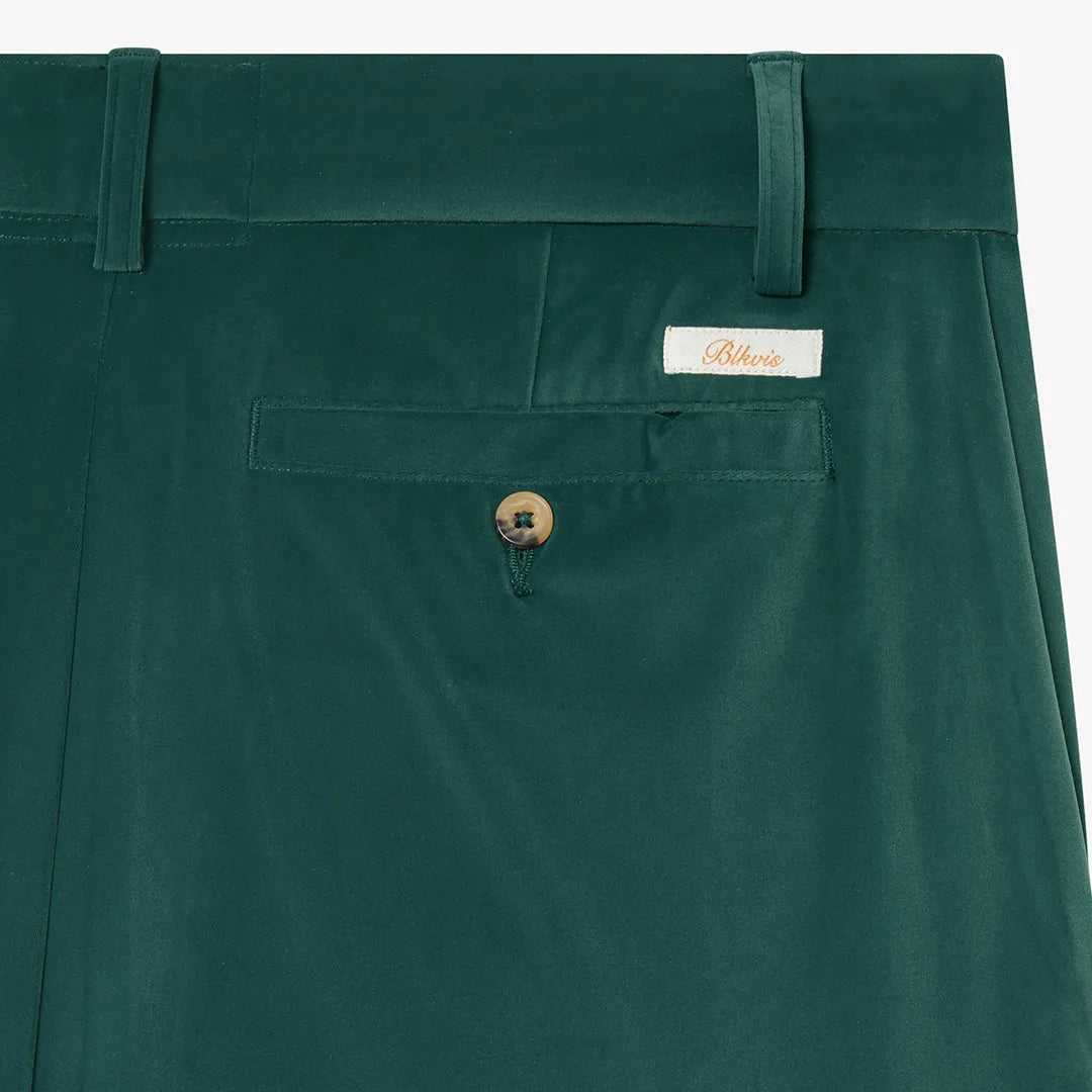 VELVET SUIT TROUSERS - SEA MOSS