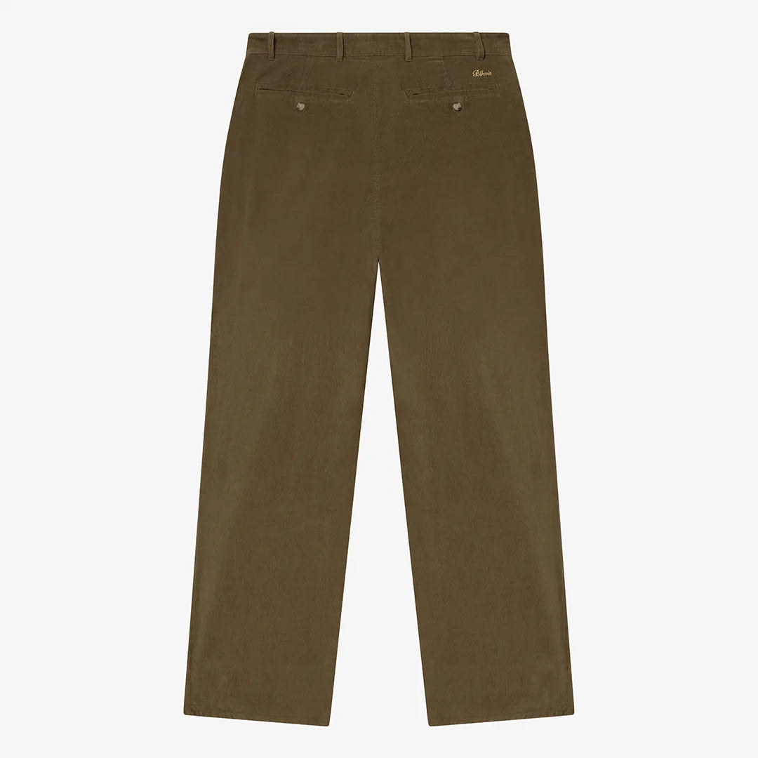 SCRIPT CORDUROY TROUSERS - MILITARY OLIVE