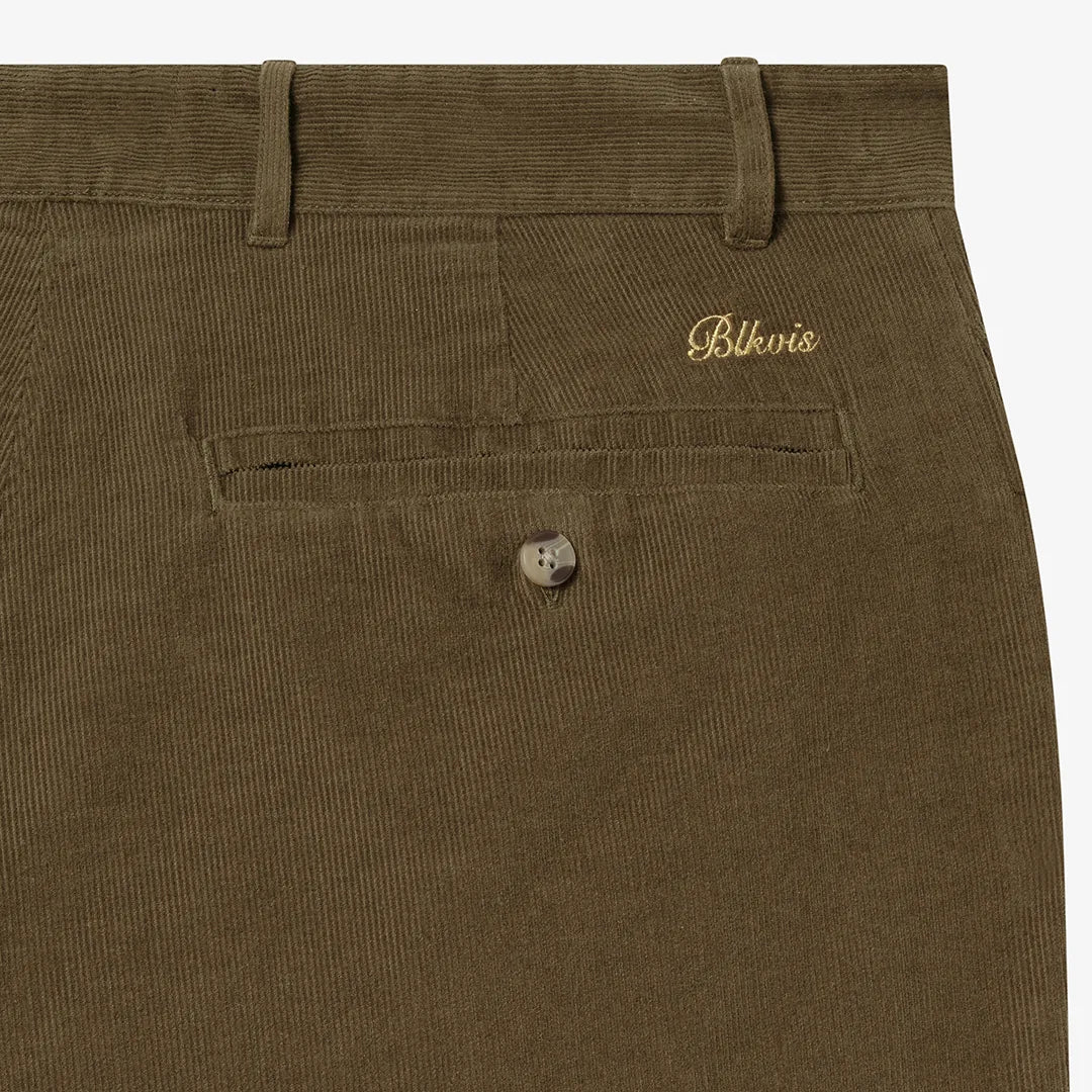 SCRIPT CORDUROY TROUSERS - MILITARY OLIVE