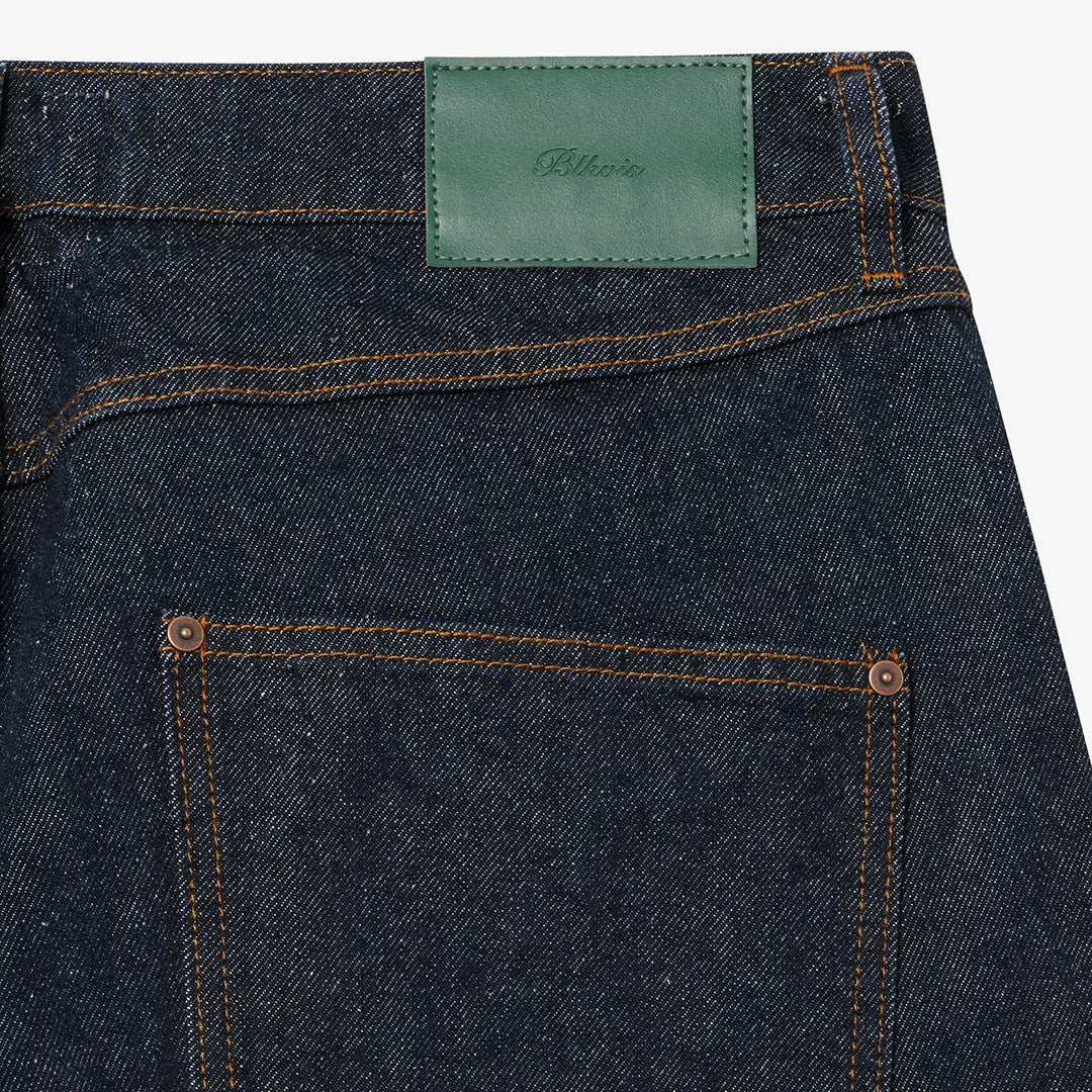 SELVEDGE DENIM PANTS - DARK BLUE