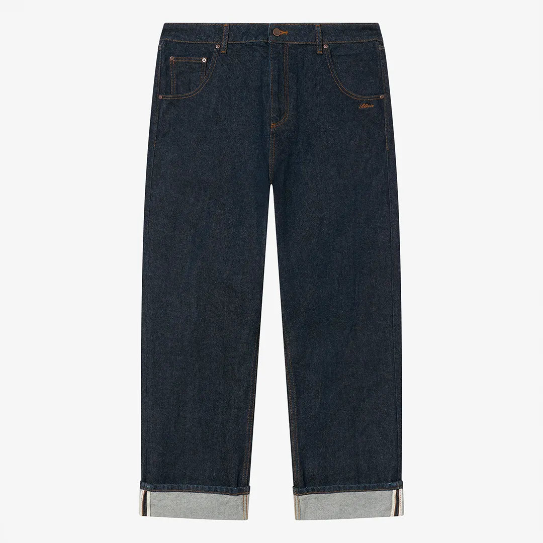 SELVEDGE DENIM PANTS - DARK BLUE
