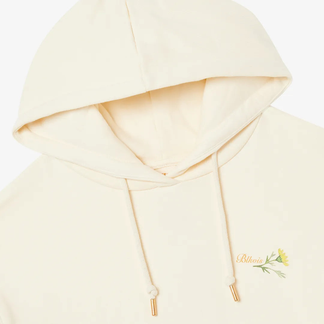 FLORAL LETTER HOODY - PAPYRUS