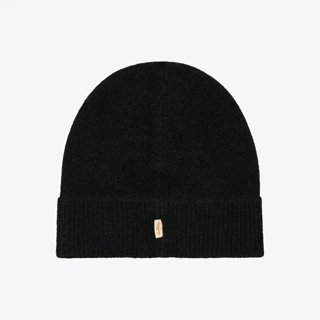 HAIRY STRUCTURE BEANIE - BLACK
