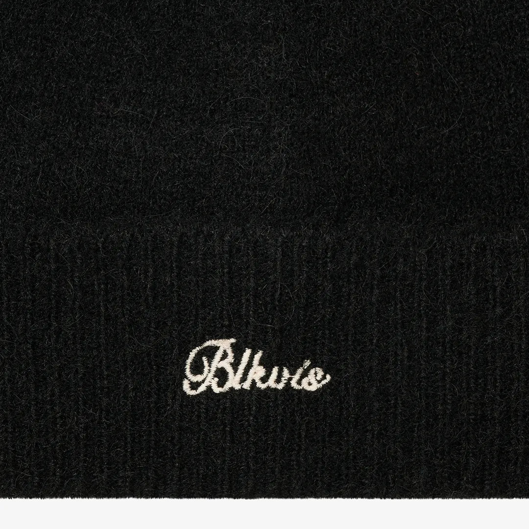 HAIRY STRUCTURE BEANIE - BLACK