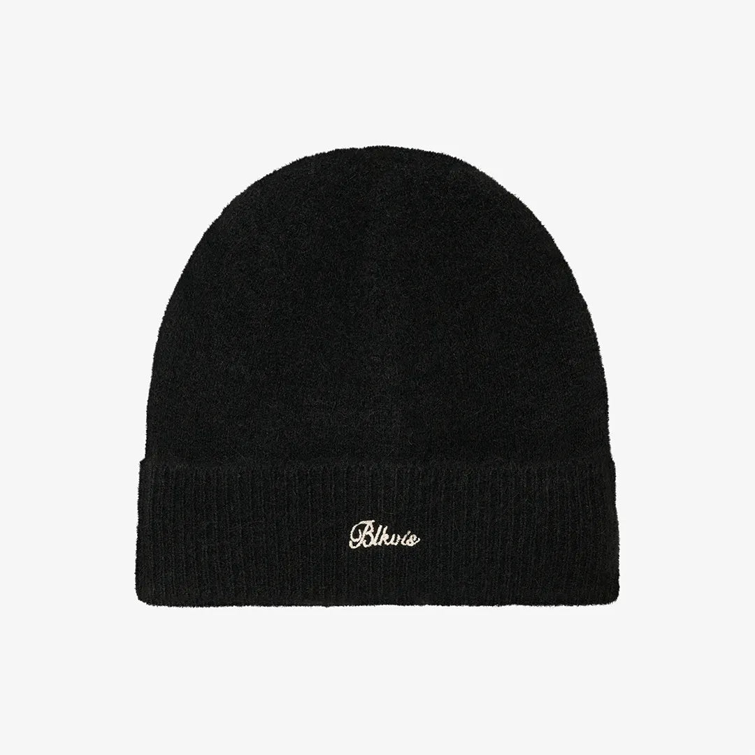 HAIRY STRUCTURE BEANIE - BLACK