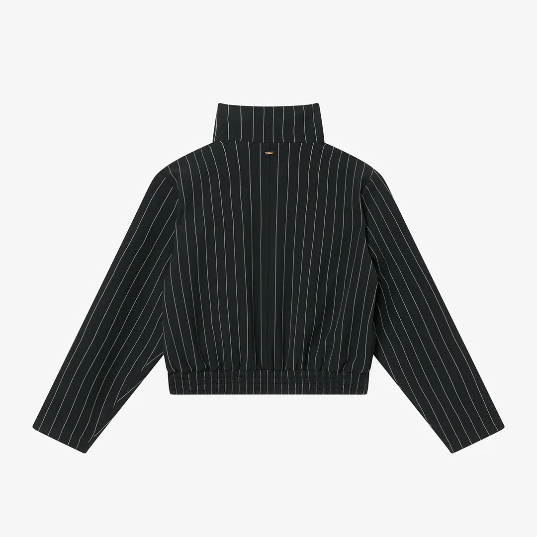 STRIPED JACKET - BLACK