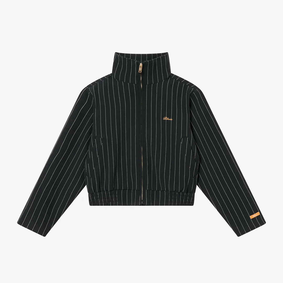 STRIPED JACKET - BLACK