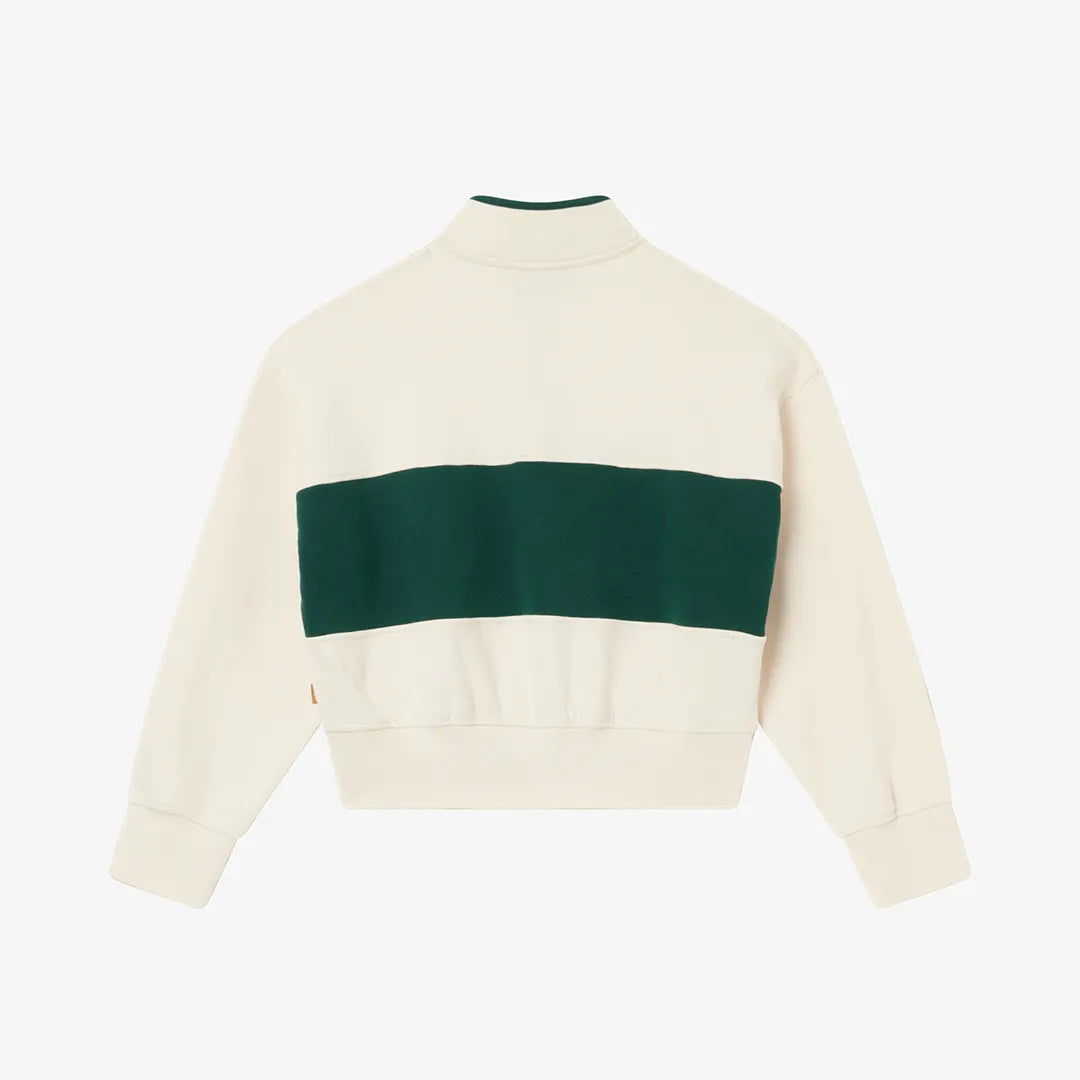 COLOR BLOCK HALF ZIP - PAPYRUS