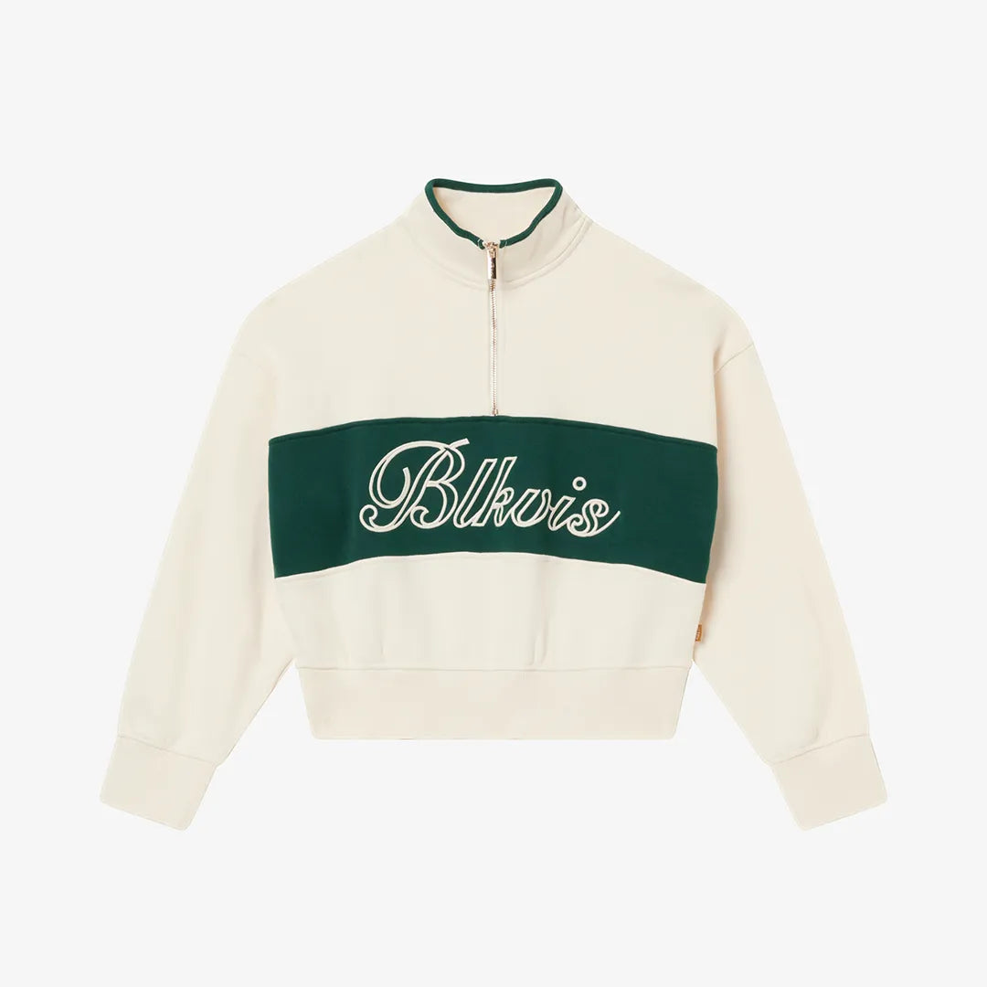 COLOR BLOCK HALF ZIP - PAPYRUS