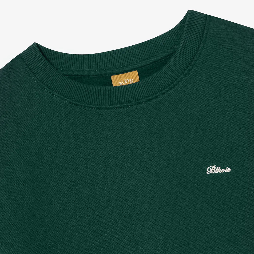 COLOR BLOCK CREWNECK - SEA MOSS