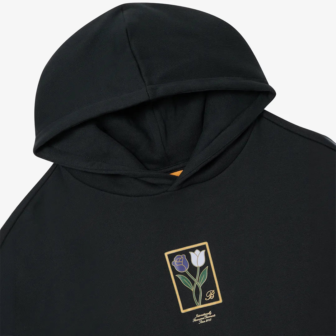 FLOWER HOODY - BLACK