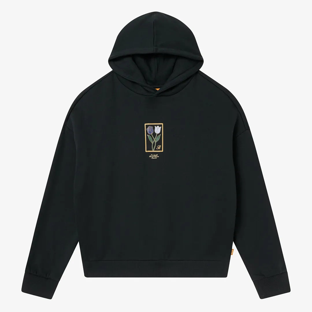 FLOWER HOODY - BLACK