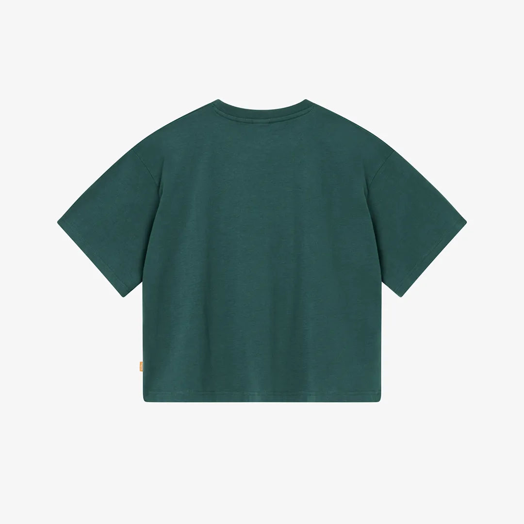 SCRIPT TEE - SEA MOSS