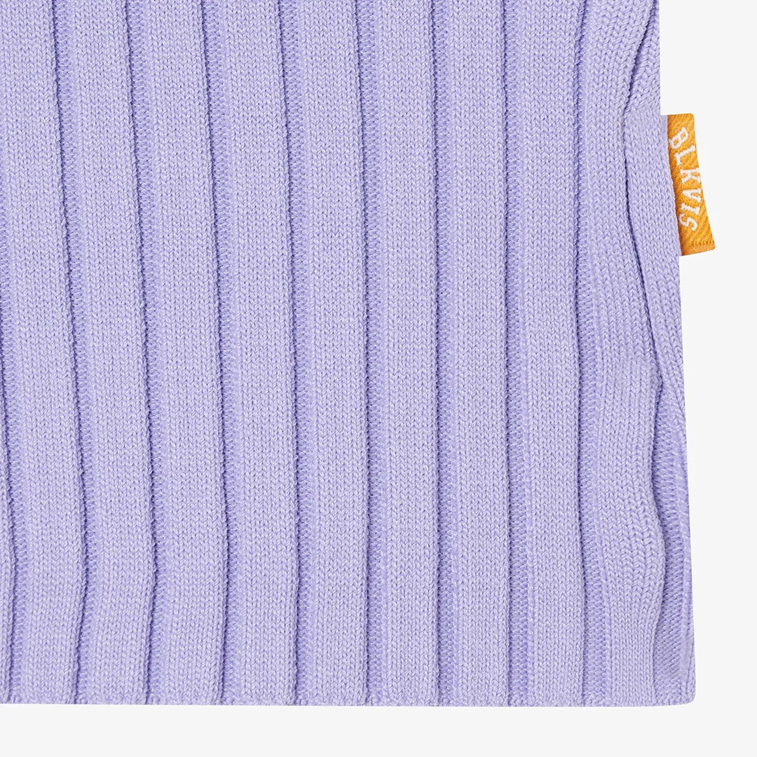 RIB KNITTED POLO - SAND VERBANA