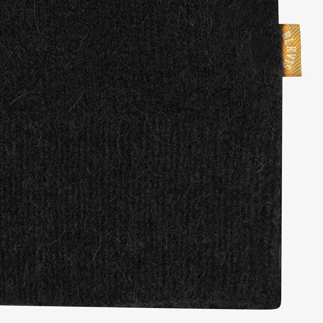 HAIRY STRUCTURE CARDIGAN - BLACK