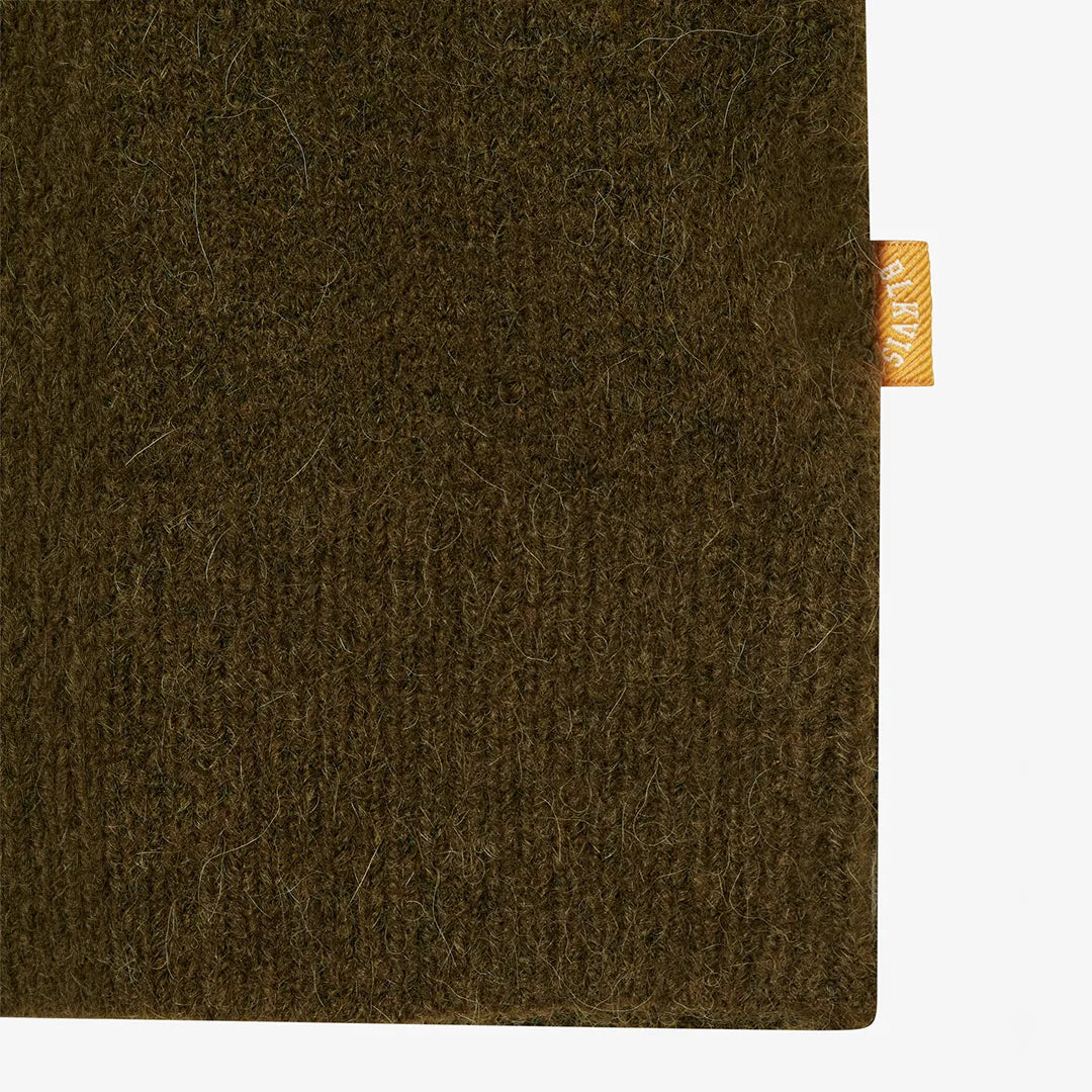 HAIRY STRUCTURE CARDIGAN - MILITARY OLIVE