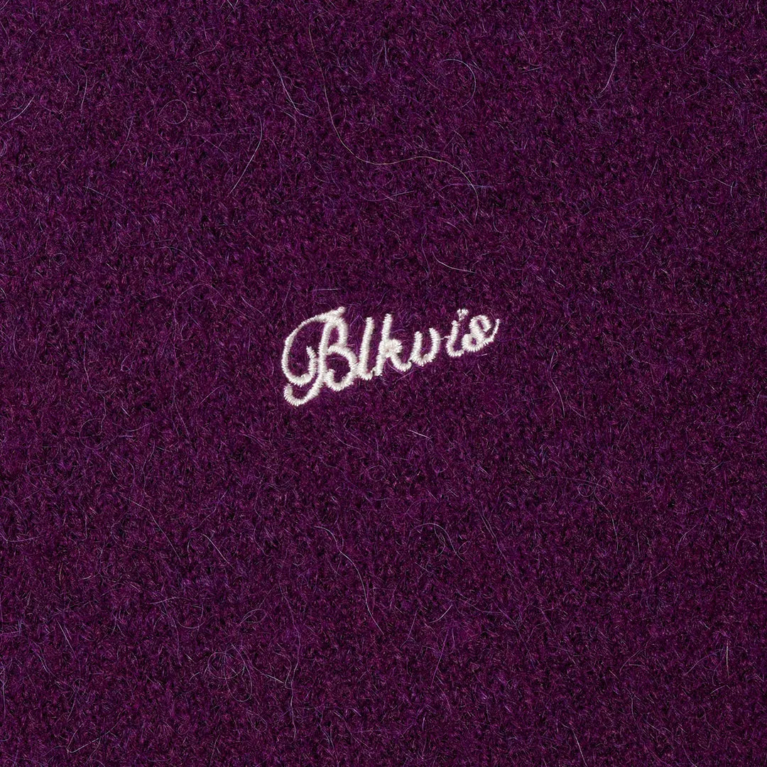HAIRY STRUCTURE CARDIGAN - DARK PURPLE