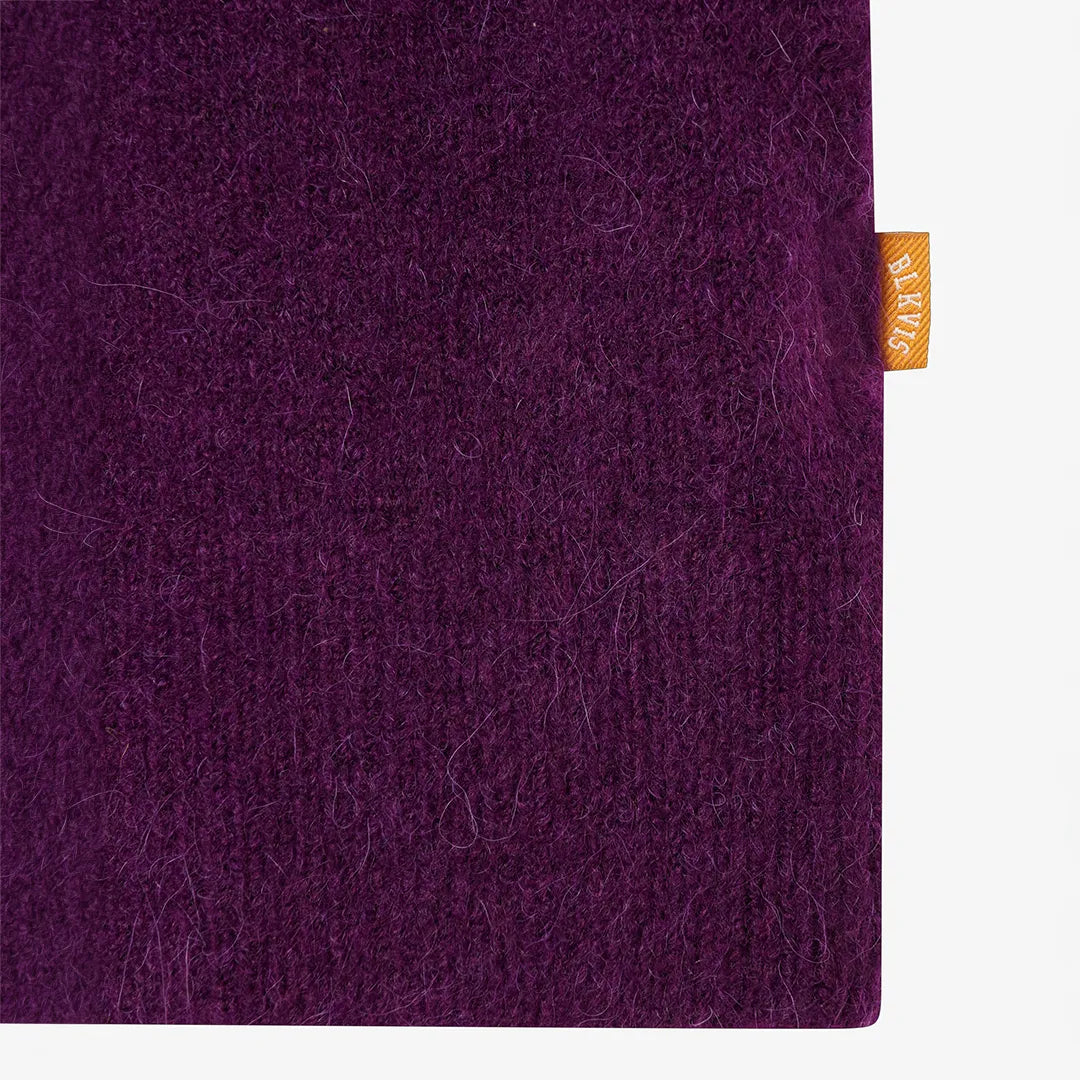 HAIRY STRUCTURE CARDIGAN - DARK PURPLE
