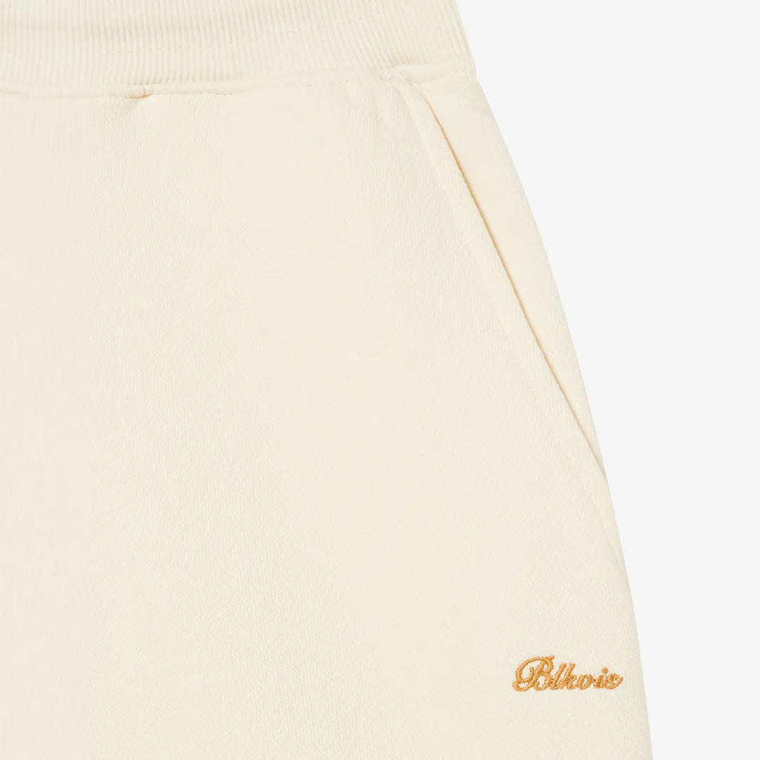 PLEATED STRAIGHT LEG SWEATPANTS - PAPYRUS