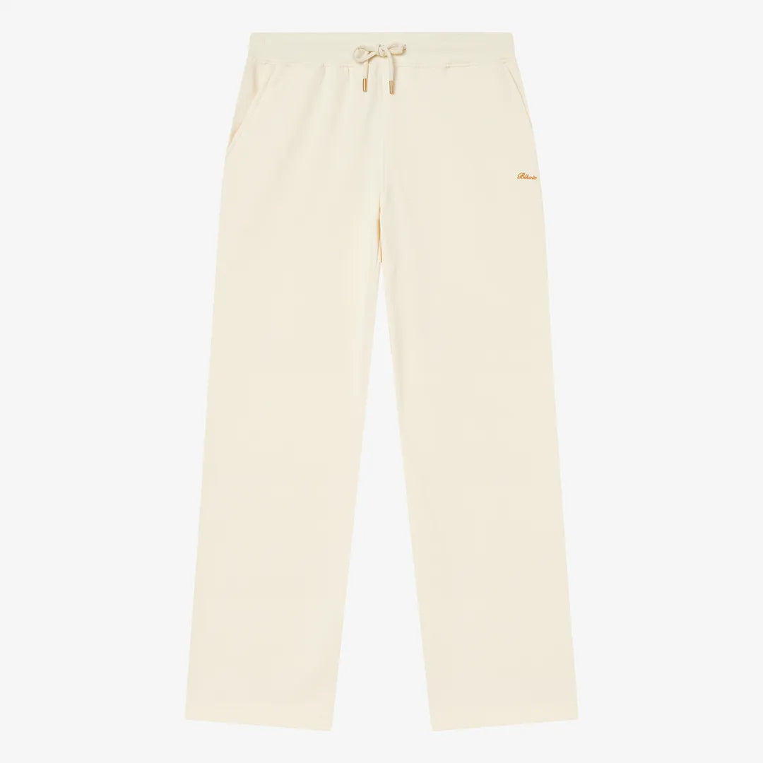 PLEATED STRAIGHT LEG SWEATPANTS - PAPYRUS