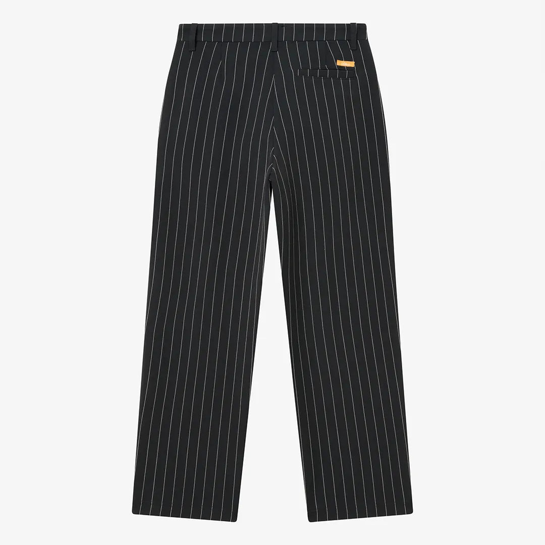 STRIPED SUIT TROUSERS - BLACK